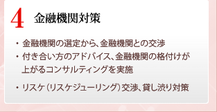 金融機関対策